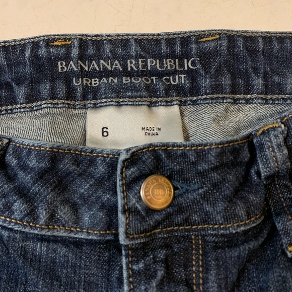 Banana Republic Urban Boot Cut Denim Medium Wash Blue Jeans Women’s 6 30x31 EUC - Picture 5 of 7